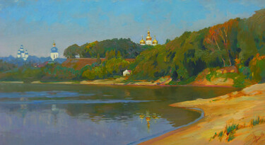 Pittura intitolato "Gold Coast" da Vladimir Natalushko, Opera d'arte originale, Olio