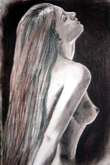 Σχέδιο με τίτλο "Эвелина" από Владимир Ошмарин, Αυθεντικά έργα τέχνης, Παστέλ