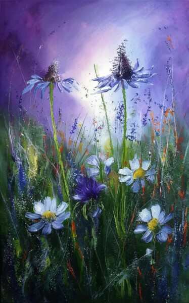 제목이 "Wildflowers"인 미술작품 Vladimir Semenov로, 원작, 디지털 페인팅