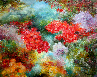 Pittura intitolato "Colors and texture…" da Vladimir Volosov, Opera d'arte originale, Olio Montato su Telaio per barella in…