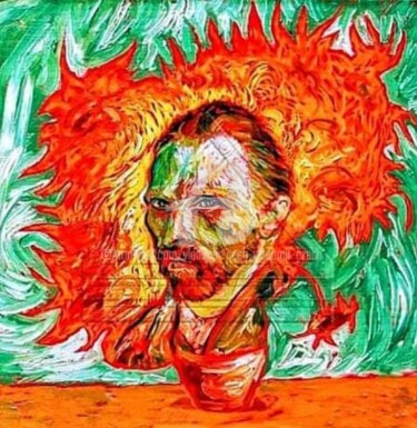 Peinture intitulée "Ван Гог" par Vladomír Čech / Vladomir Czech, Œuvre d'art originale, Huile