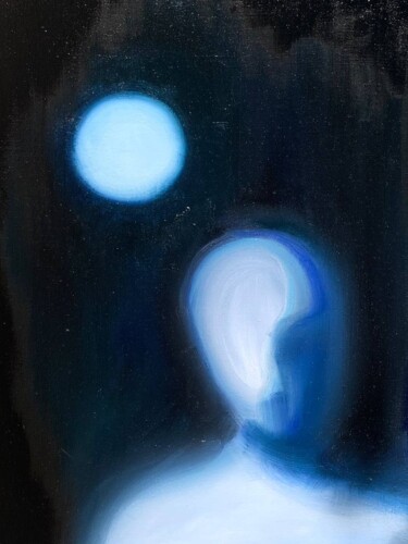 Картина под названием "Finding the answer" - Vladyslav Klok, Подлинное произведение искусства, Масло