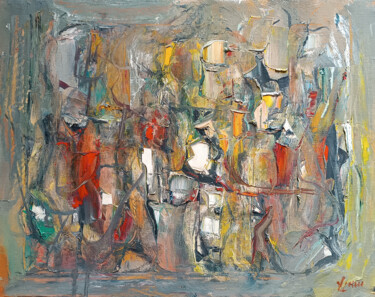 Картина под названием "Abstract Impressions" - Vlas Ayvazyan, Подлинное произведение искусства, Масло Установлен на Деревянн…