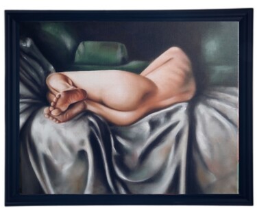 Painting titled "Nude 2" by Vlatko Tasevski, Original Artwork, Oil