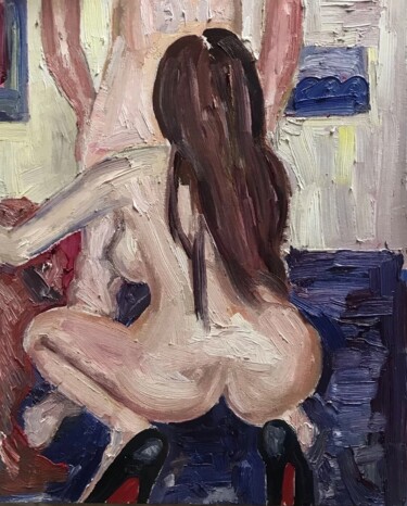 Картина под названием "Xxx.arts5689" - Venera Montharian, Подлинное произведение искусства, Масло Установлен на Деревянная р…