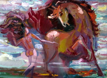 "танец двоих....." başlıklı Tablo Владимир Черемных tarafından, Orijinal sanat, Petrol