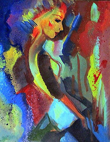 Painting titled "=без названия  -007…" by Vladimir Cheremnykh, Original Artwork, Oil