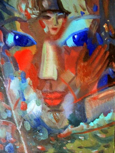 Malerei mit dem Titel "композиция=в простр…" von Vladimir Cheremnykh, Original-Kunstwerk, Öl