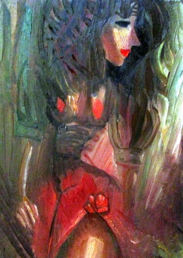 Картина под названием "=образ-009=" - Владимир Черемных, Подлинное произведение искусства, Масло
