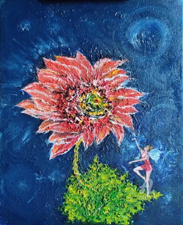 Malarstwo zatytułowany „31, Chrysanthemum,…” autorstwa Volodymyr Chukhas, Oryginalna praca, Olej