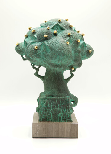 Skulptur mit dem Titel "Paradise tree" von Volodymyr Mykytenko, Original-Kunstwerk, Bronze