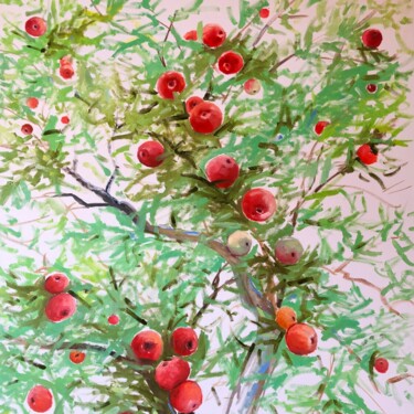 Ζωγραφική με τίτλο "Apple tree" από Volodymyr Smoliak, Αυθεντικά έργα τέχνης, Λάδι
