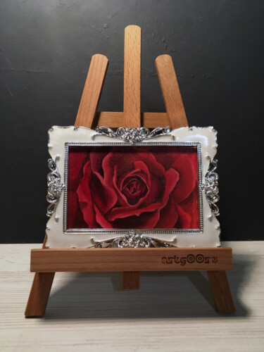 "VELVET ROSE" başlıklı Tablo Voskresenskaya tarafından, Orijinal sanat, Akrilik