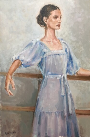 Malerei mit dem Titel "Ballerina Oil Paint…" von Vsevolod Chistiakov, Original-Kunstwerk, Öl