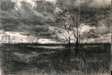 Drawing titled "Original Art on Pap…" by Vsevolod Chistiakov, Original Artwork, Charcoal