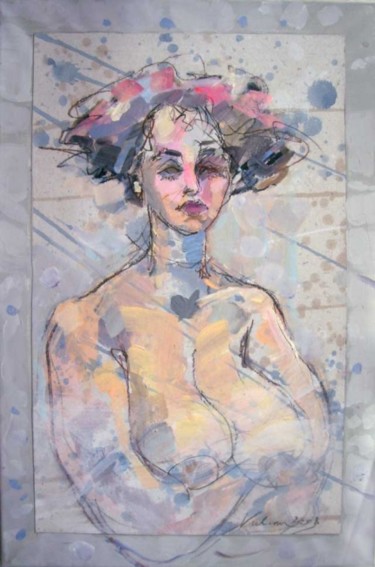 Peinture intitulée "Model 8" par Raluca Vulcan, Œuvre d'art originale