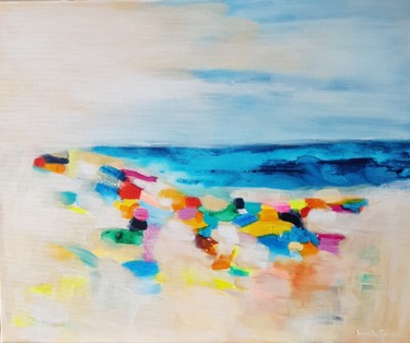 Pittura intitolato "At the beach 4" da Wioletta Gancarz, Opera d'arte originale, Acrilico Montato su Telaio per barella in l…