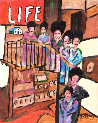 Pittura intitolato "Jackson 5 Family Li…" da Wabyanko, Opera d'arte originale, Acrilico