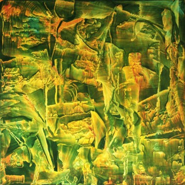 Malerei mit dem Titel "N°172" von Bernard Waechter, Original-Kunstwerk, Öl