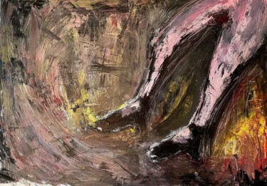 Картина под названием "DANCE" - Waldemar Pars, Подлинное произведение искусства, Масло Установлен на Деревянная рама для нос…