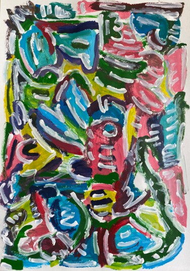 Zeichnungen mit dem Titel "Untitled" von Waldemar Pars, Original-Kunstwerk, Acryl