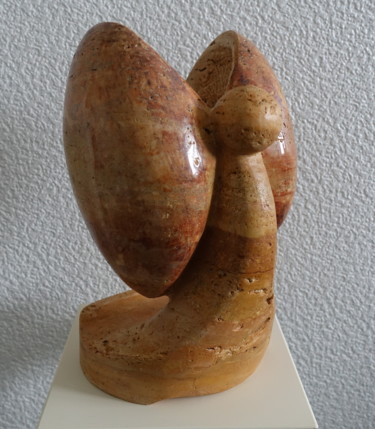 제목이 "papillon"인 조형물 Walter Kuschniersch로, 원작, 돌