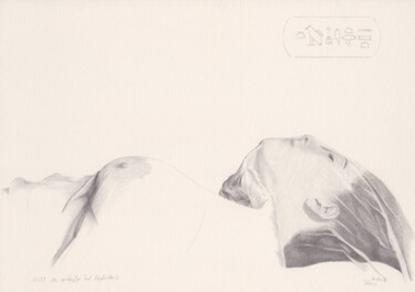 Drawing titled ""Der vorläufige Tod…" by Walter Roos, Original Artwork, Pencil