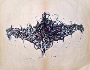 图画 标题为“Pommerland (3)” 由Stephan Rodriguez Warnemünde, 原创艺术品, 墨