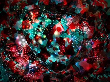Digitale Kunst getiteld "Valentine Heart art" door Charles Waswa, Origineel Kunstwerk, 2D Digital Work