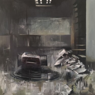 绘画 标题为“LA CASA IN SILENZIO” 由Weixuan Zhang, 原创艺术品, 油