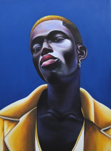 Malerei mit dem Titel "Limbo Deux" von Ley Mboramwe, Original-Kunstwerk, Acryl