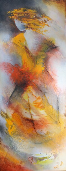 Картина под названием "Marian 22-03" - Wil Lof, Подлинное произведение искусства, Акрил Установлен на Деревянная рама для но…