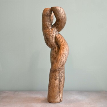 Sculpture intitulée "Créature Végétale n…" par Wildinside, Œuvre d'art originale, Bois