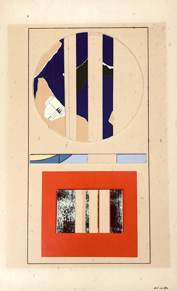 「Untitled Abstract C…」というタイトルのコラージュ Wilf Tilleyによって, オリジナルのアートワーク, コラージュ