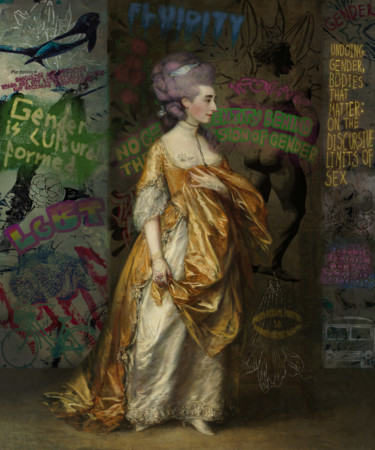 Painting titled "Miss Judith Butler" by Wilhem Von Kalisz, Original Artwork, Acrylic
