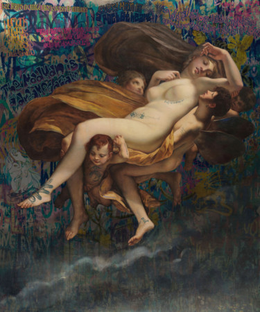 Картина под названием "Love brings a chang…" - Wilhem Von Kalisz, Подлинное произведение искусства, Масло