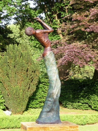 Sculpture intitulée "Supplique" par William Castaño, Œuvre d'art originale, Bronze