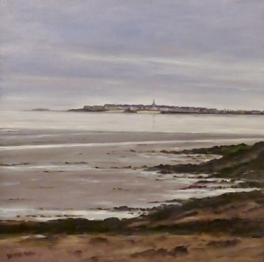 Peinture intitulée "St Malo" par William Himo, Œuvre d'art originale, Huile