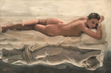 Pintura titulada "A Sculptured Form" por William Oxer F.R.S.A., Obra de arte original, Acrílico