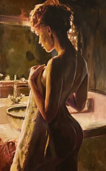 "‘BEFORE THE NIGHT B…" başlıklı Tablo William Oxer F.R.S.A. tarafından, Orijinal sanat, Petrol Karton üzerine monte edilmiş