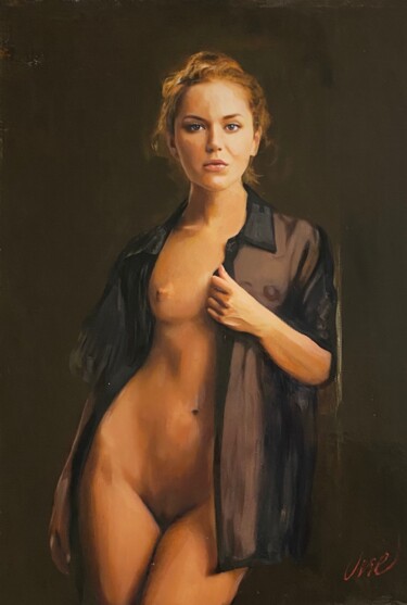 Schilderij getiteld "Athena's Dream" door William Oxer F.R.S.A., Origineel Kunstwerk, Olie