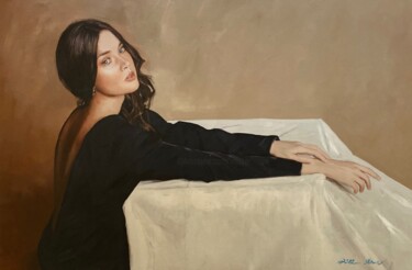 Painting titled "'Reaching Out'" by William Oxer F.R.S.A., Original Artwork, Oil
