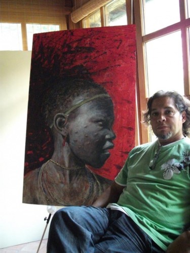 Pintura intitulada "africa" por Willo, Obras de arte originais, Óleo