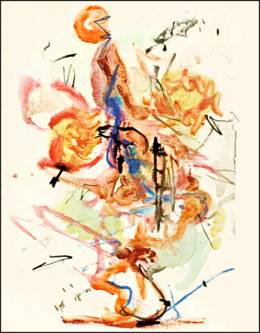 Disegno intitolato "bouquet 57.jpg" da Dima Wilms, Opera d'arte originale, Acrilico