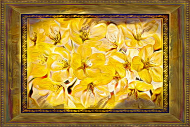 Artes digitais intitulada "цветы   flowers 4" por Dima Wilms, Obras de arte originais, Trabalho Digital 2D