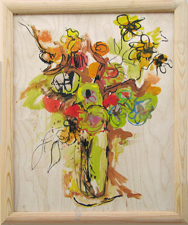 Pittura intitolato "Букет  Bouquet 55" da Dima Wilms, Opera d'arte originale, Acrilico