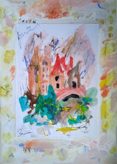 Σχέδιο με τίτλο "замок2  castle2" από Dima Wilms, Αυθεντικά έργα τέχνης, Ακρυλικό