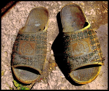 Arte digitale intitolato "тапочки   slippers2" da Dima Wilms, Opera d'arte originale, Fotografia manipolata