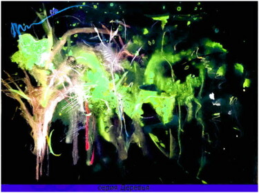 Digitale Kunst mit dem Titel "деревья   trees 1н" von Dima Wilms, Original-Kunstwerk, Aquarell