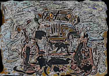 Цифровое искусство под названием "джип jeep 3" - Dima Wilms, Подлинное произведение искусства, Акварель